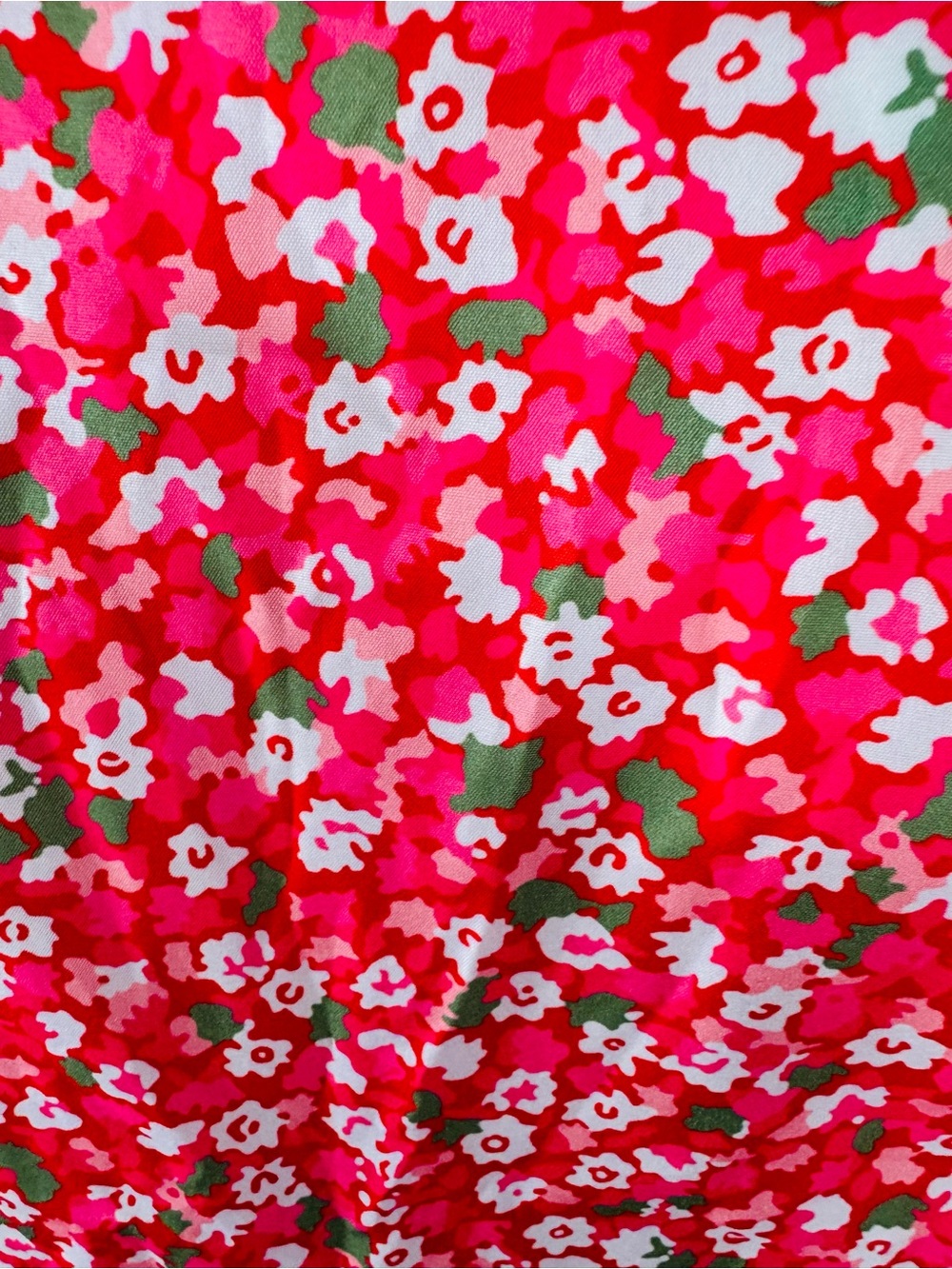 Women's Pink Floral Zip-Front Tunic with Bell Sleeves - Picture 4 of 4